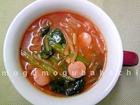 切干大根のトマトスープ
